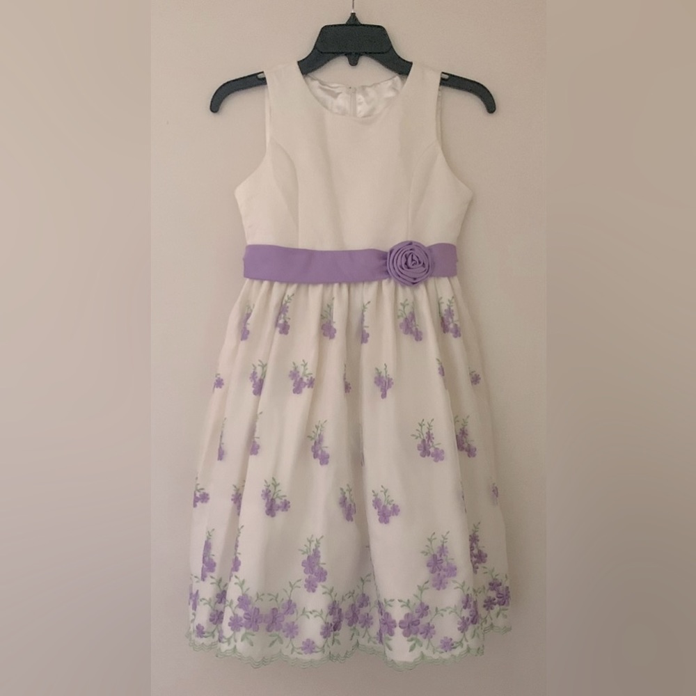American Princess Formal Off-White Sleeveless A-Line Occasion Dress